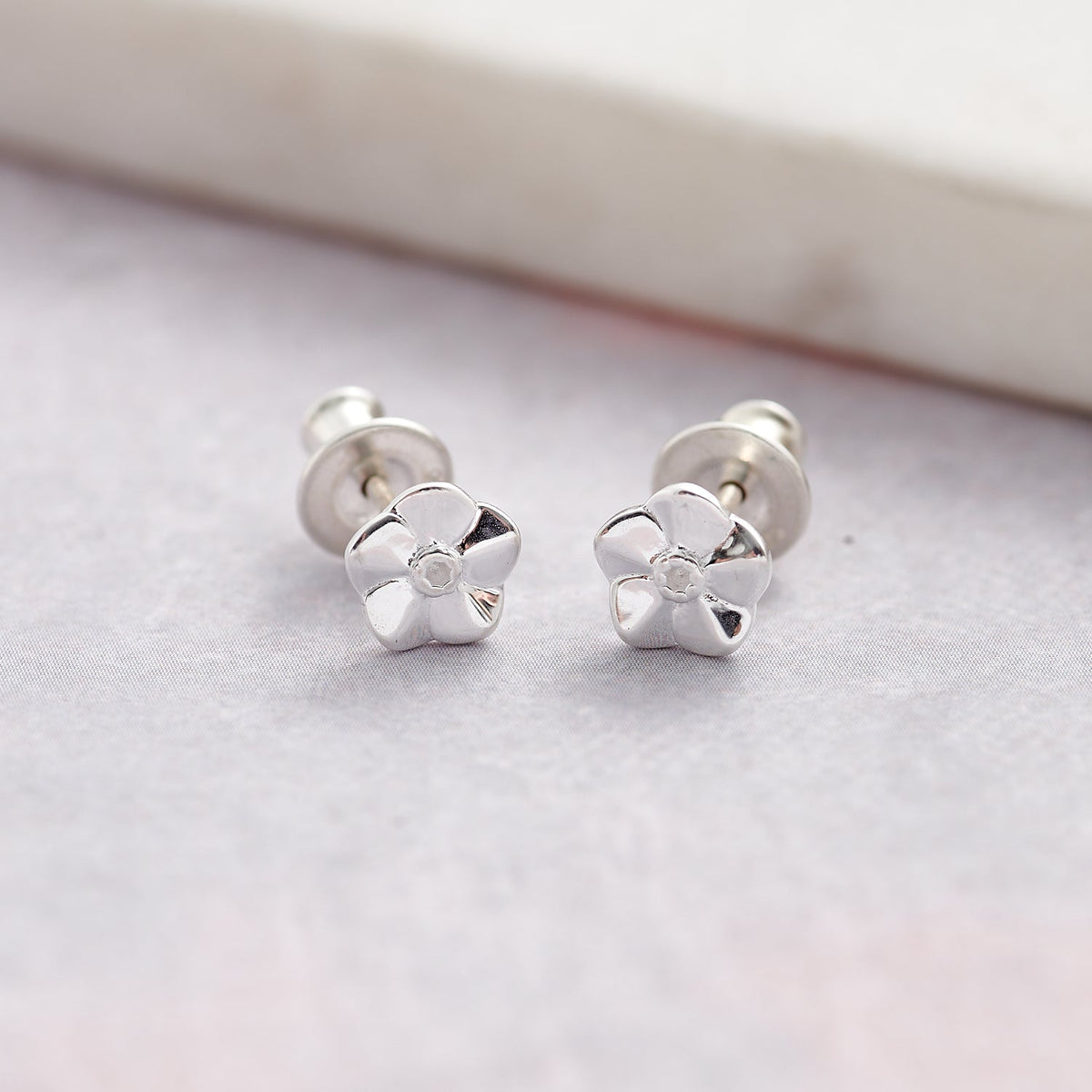 Forget-Me-Not Tiny Silver Stud Earrings Scarlett Jewellery