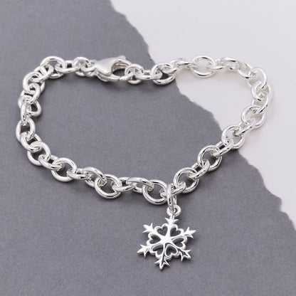Snowflake Silver Charm Scarlett Jewellery