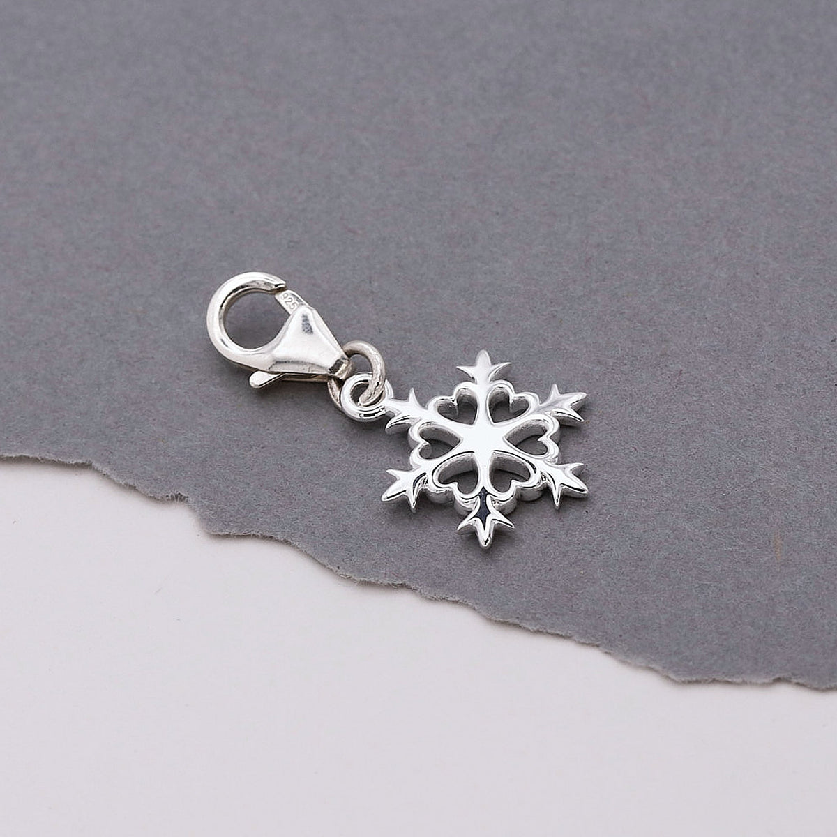 Snowflake Silver Charm Scarlett Jewellery