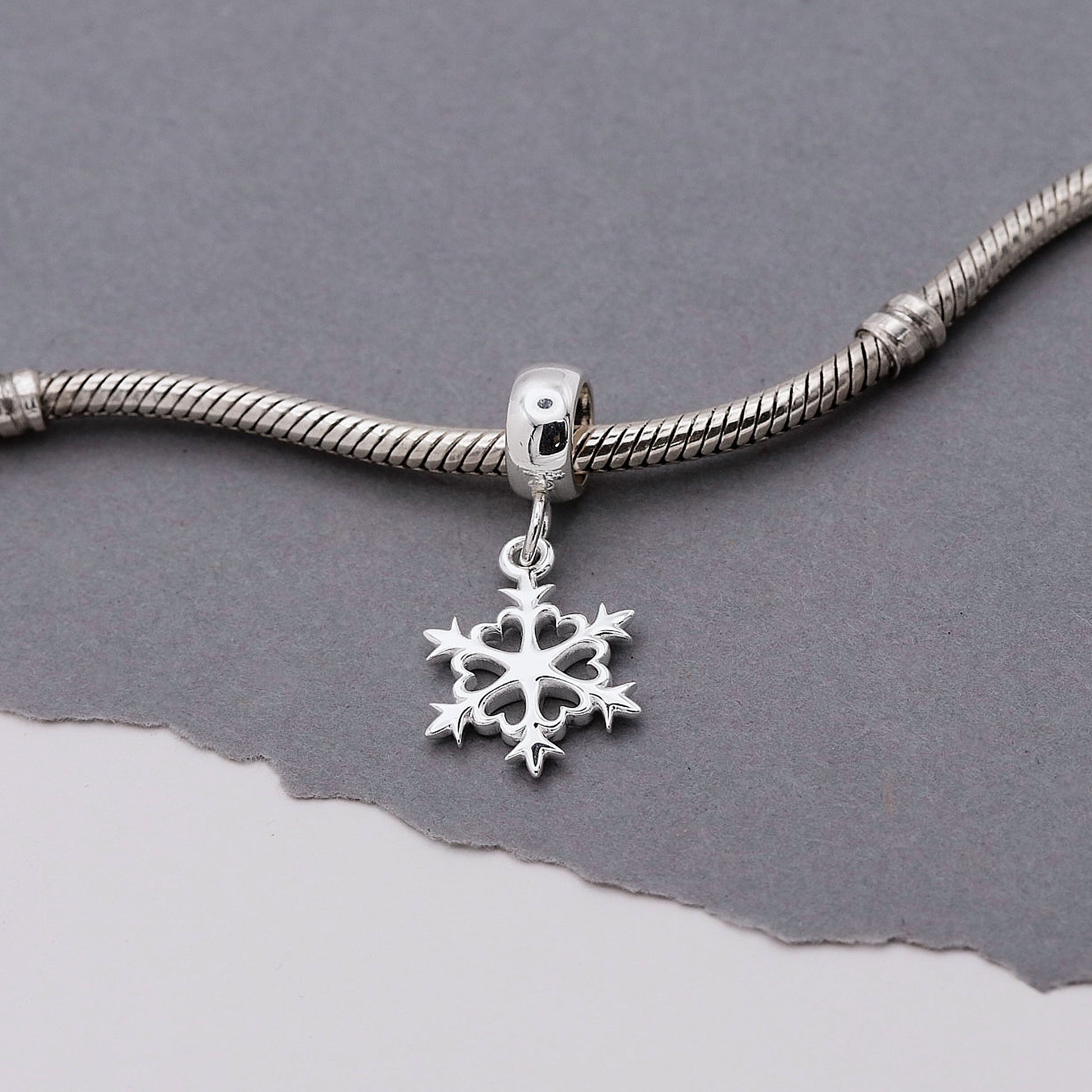 Snowflake Silver Charm Scarlett Jewellery