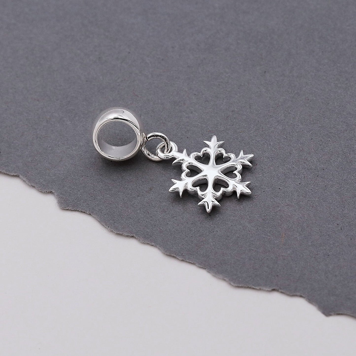 Snowflake Silver Charm Scarlett Jewellery