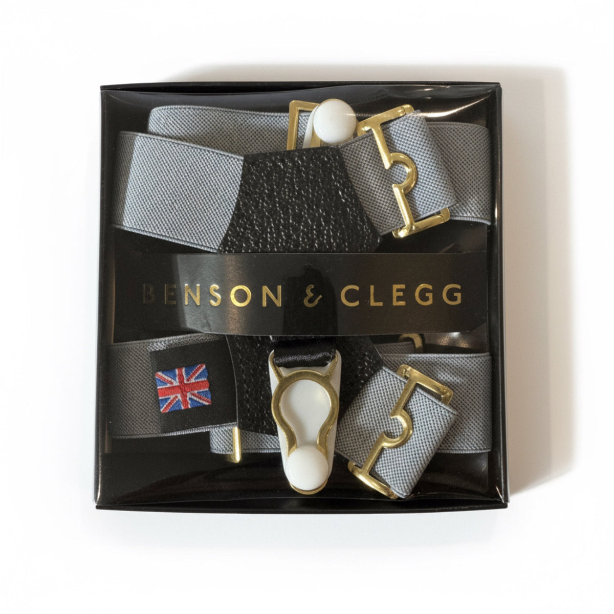 Sock Suspenders In Dove Grey Benson & Clegg