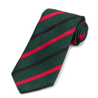 Royal Green Jackets Three-Fold Silk Reppe Tie Benson & Clegg