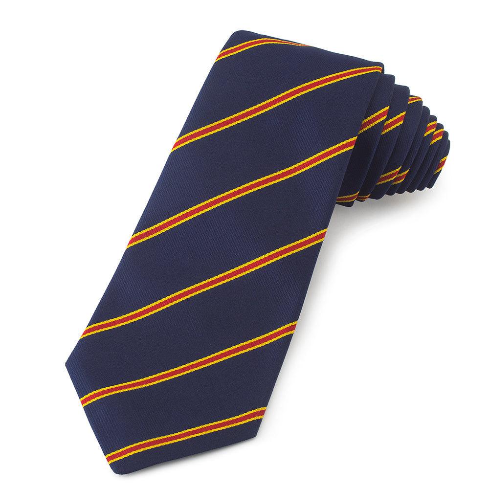 Royal Military Academy Sandhurst Three-Fold Silk Reppe Tie Benson & Clegg