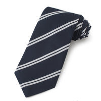 Harrow School Three-Fold Silk Reppe Tie Benson & Clegg