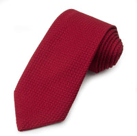 Grenadine Silk Tie In Burgundy Benson & Clegg