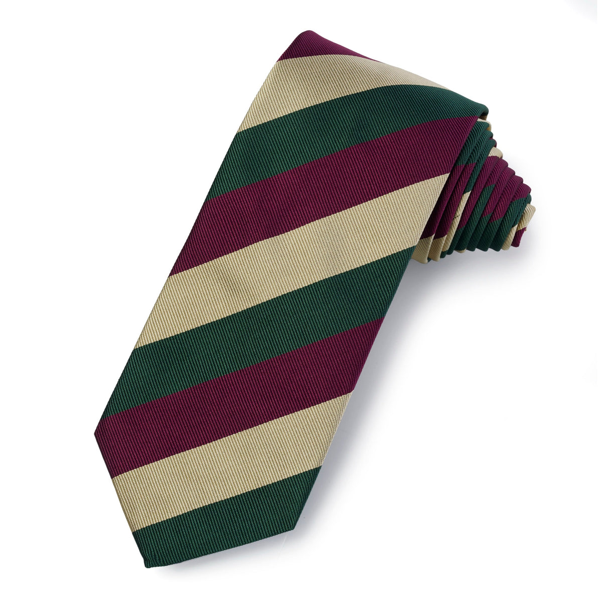 Ceylon Mounted Rifles Three-Fold Silk Reppe Tie Benson & Clegg