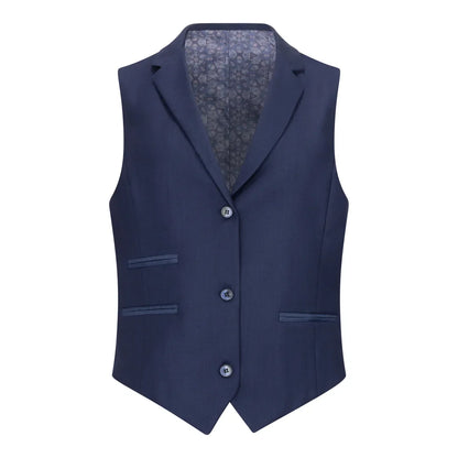 TPW-14 - Women's 3 Piece Plain Navy Blue Suit