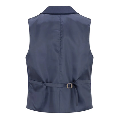 TPW-14 - Women's 3 Piece Plain Navy Blue Suit