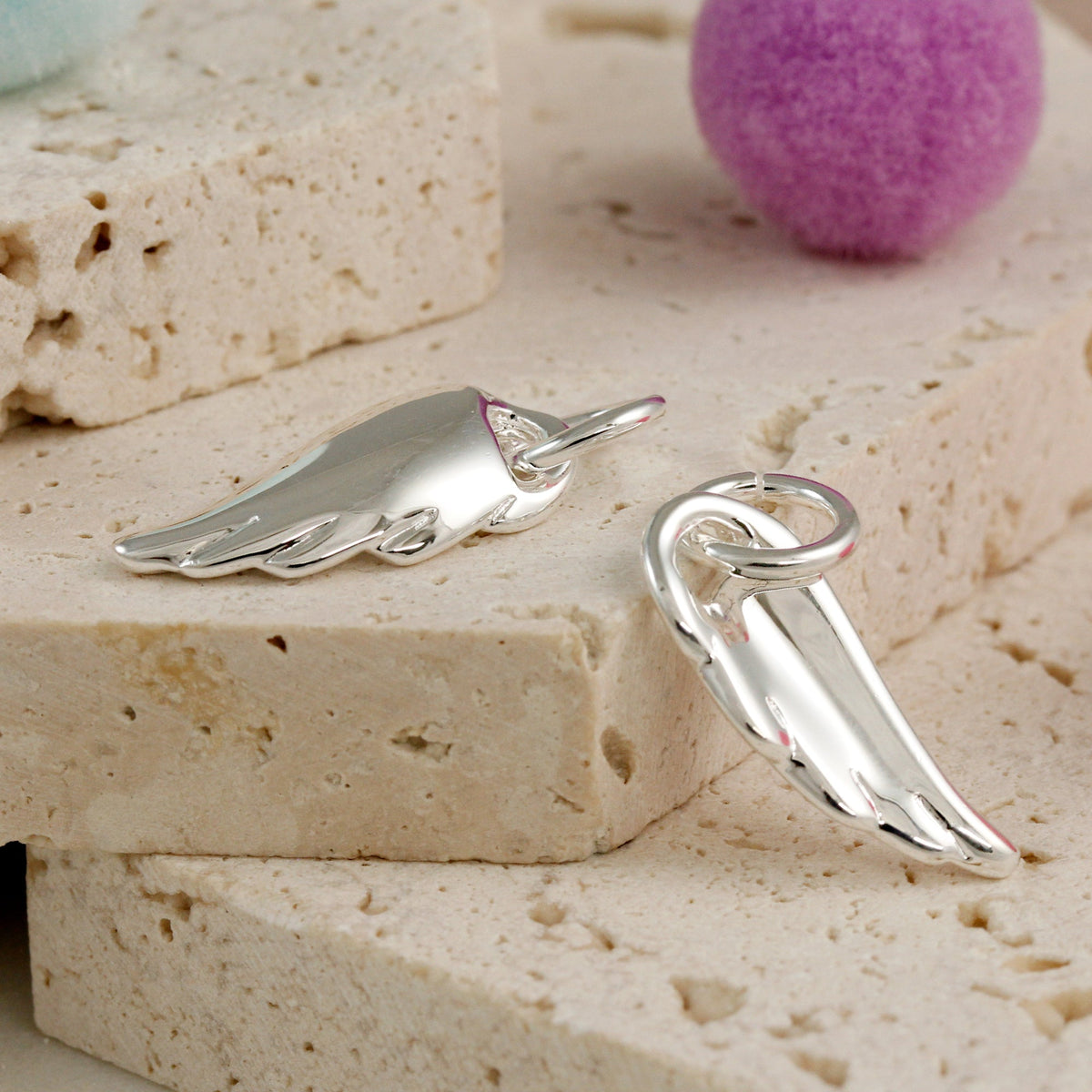 Angel Wing Silver Charm Scarlett Jewellery
