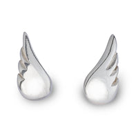 Angel Wing Silver Stud Earrings Scarlett Jewellery