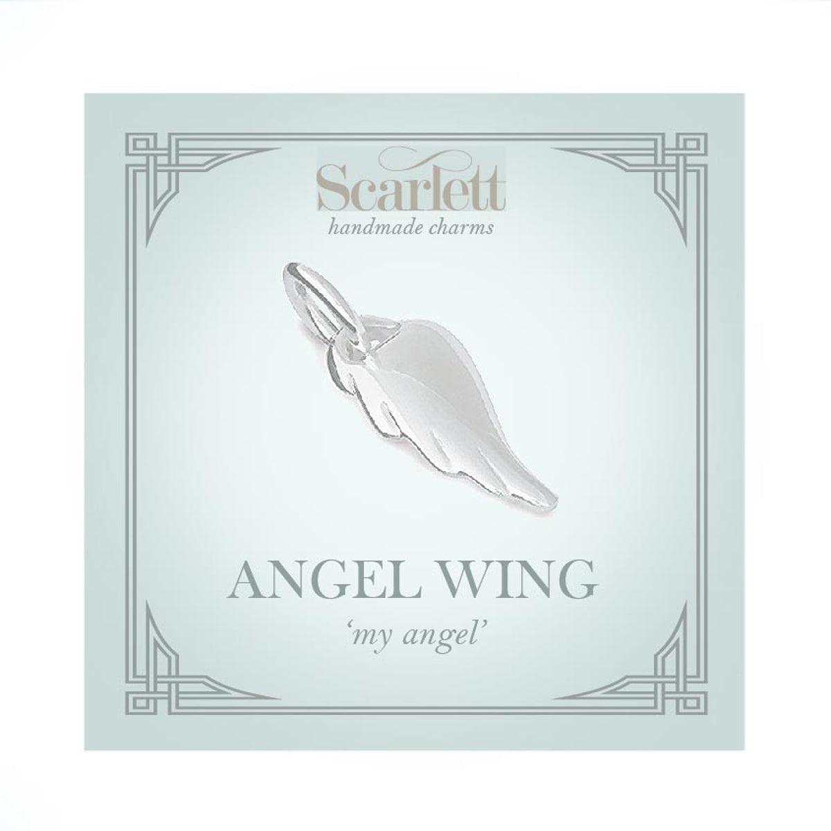 Angel Wing Silver Charm Scarlett Jewellery