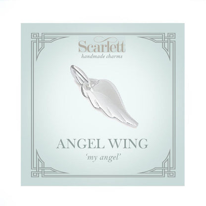 Angel Wing Silver Charm Scarlett Jewellery