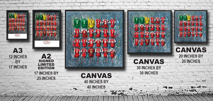Celtic A3 Framed Print – Iconic Hoops Shirt Wall Art