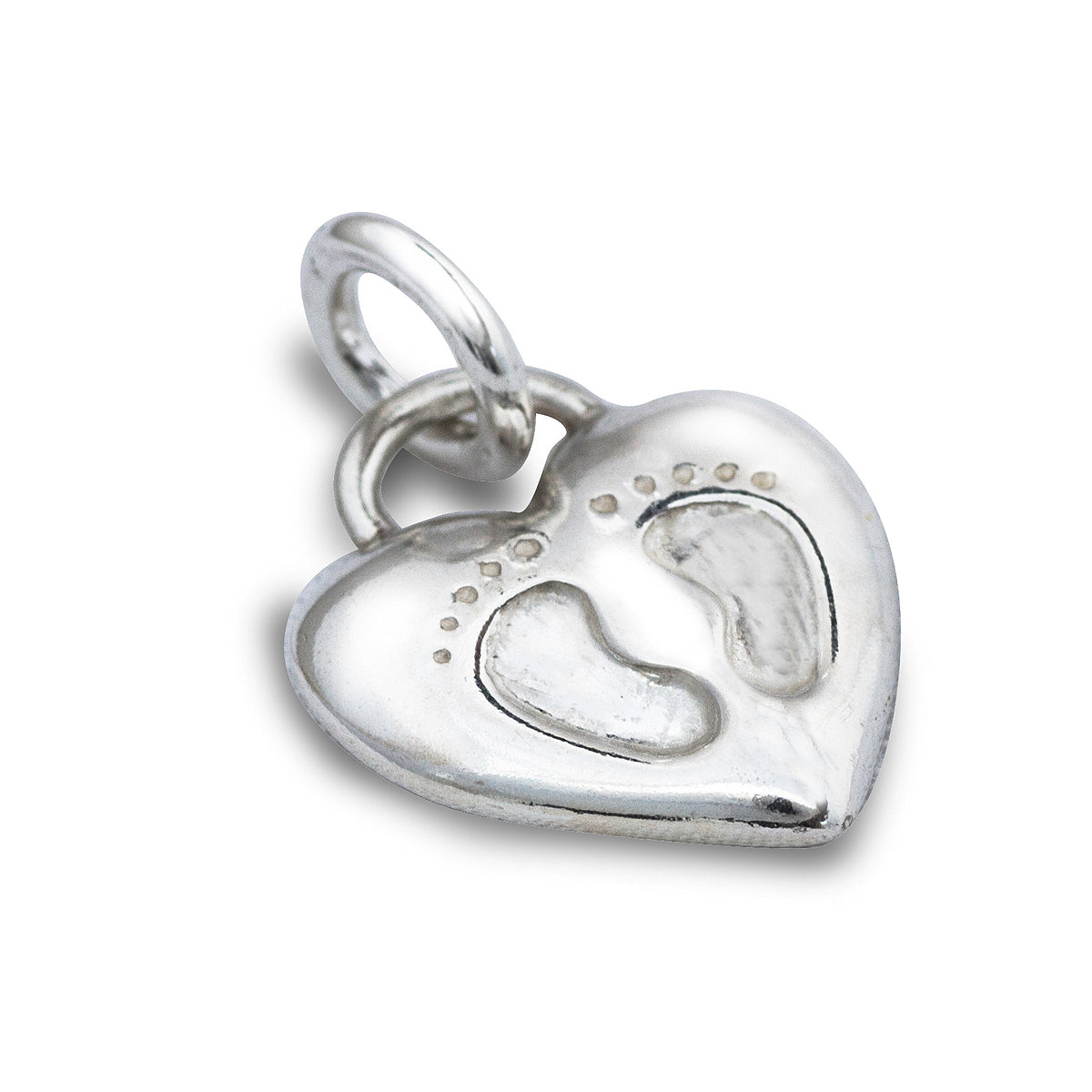 Baby Footsteps Personalised Silver Charm Scarlett Jewellery