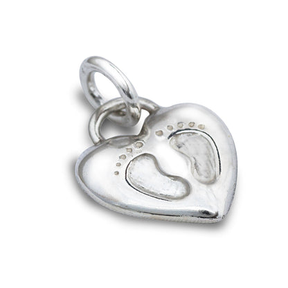 Baby Footsteps Personalised Silver Charm Scarlett Jewellery