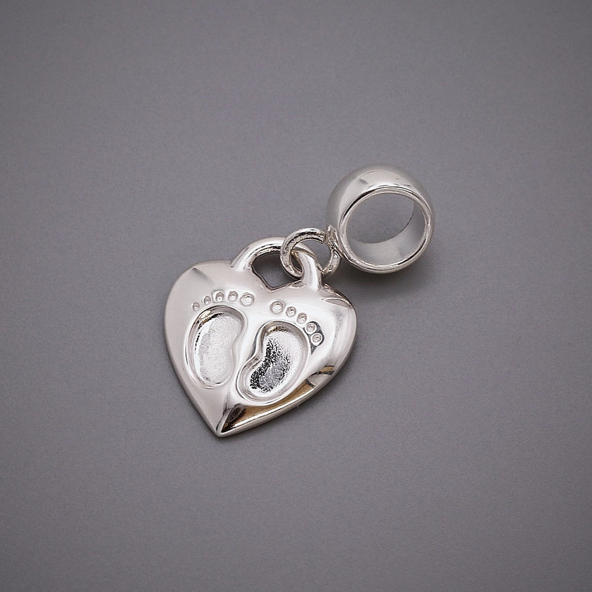 Baby Footsteps Personalised Silver Charm Scarlett Jewellery
