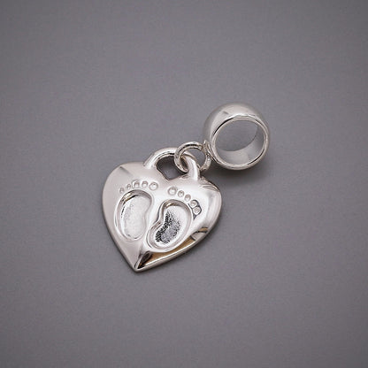 Baby Footsteps Personalised Silver Charm Scarlett Jewellery