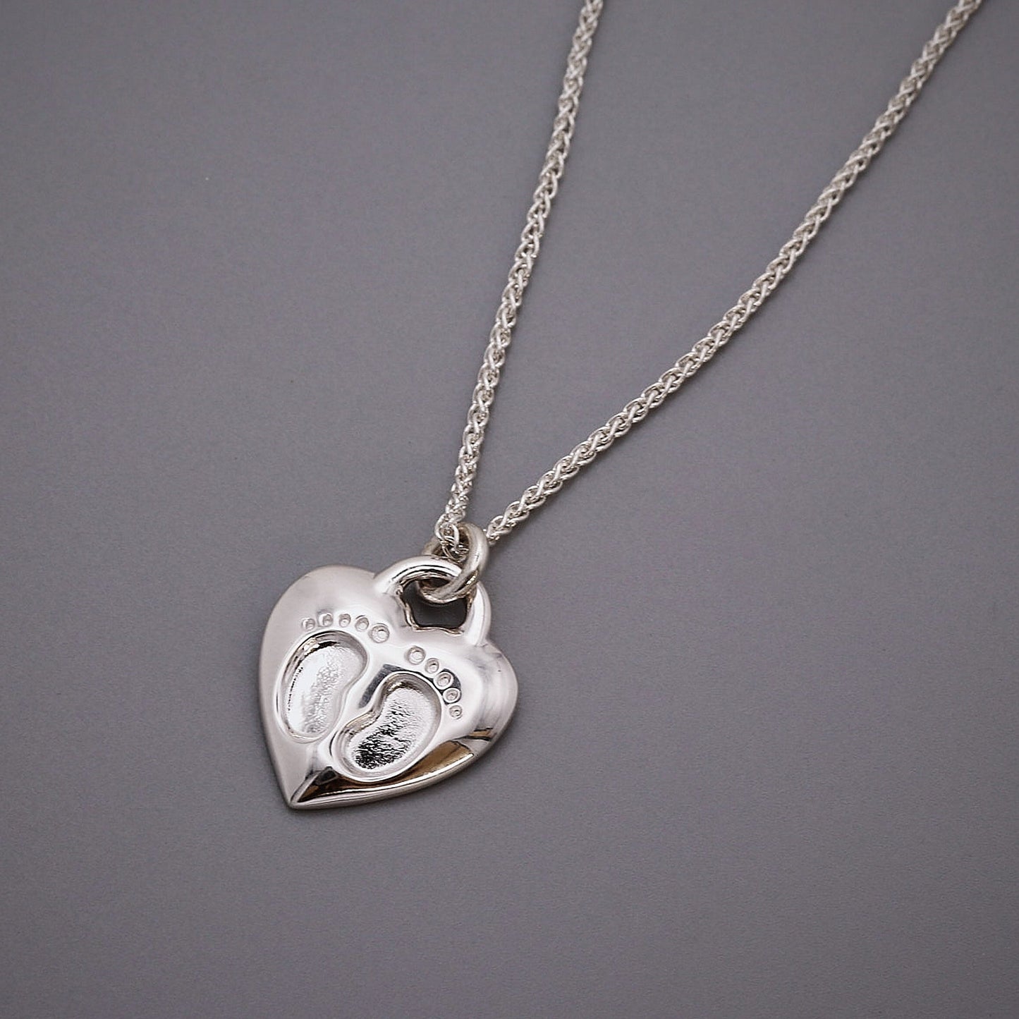 Baby Footsteps Personalised Silver Charm Scarlett Jewellery