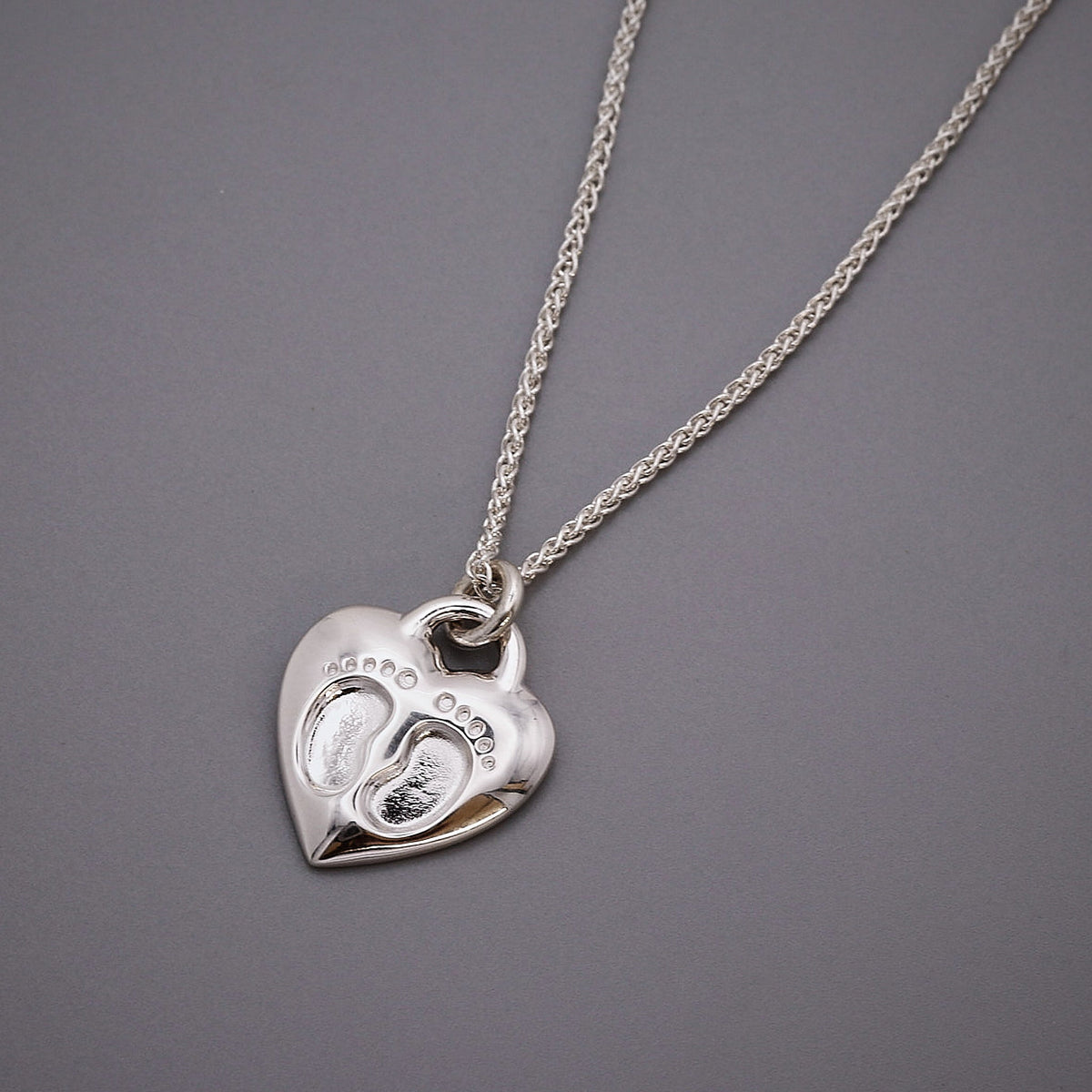 Baby Footsteps Personalised Silver Charm Scarlett Jewellery