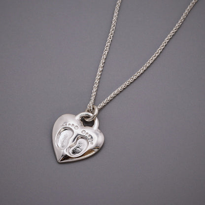 Baby Footsteps Personalised Silver Charm Scarlett Jewellery