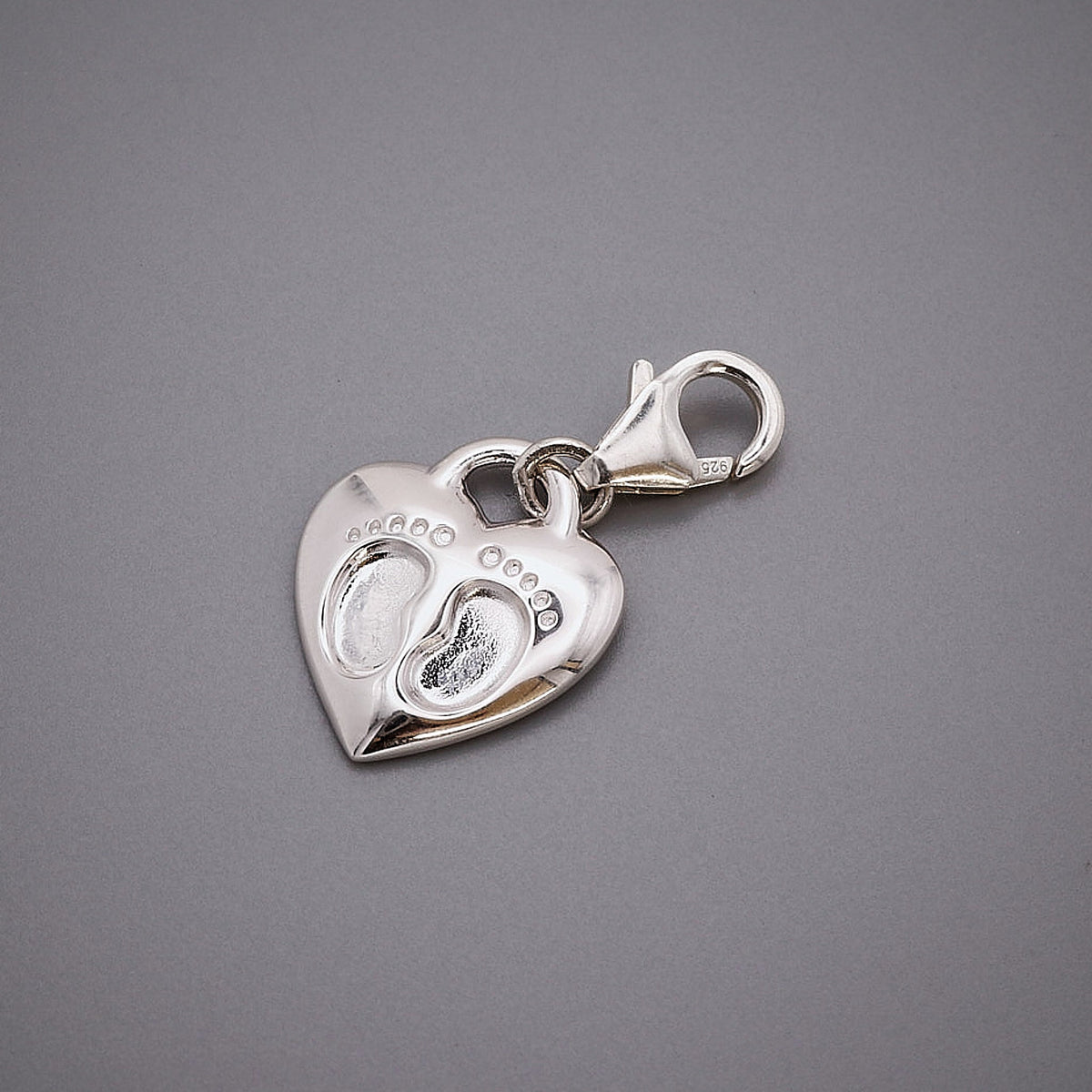Baby Footsteps Personalised Silver Charm Scarlett Jewellery