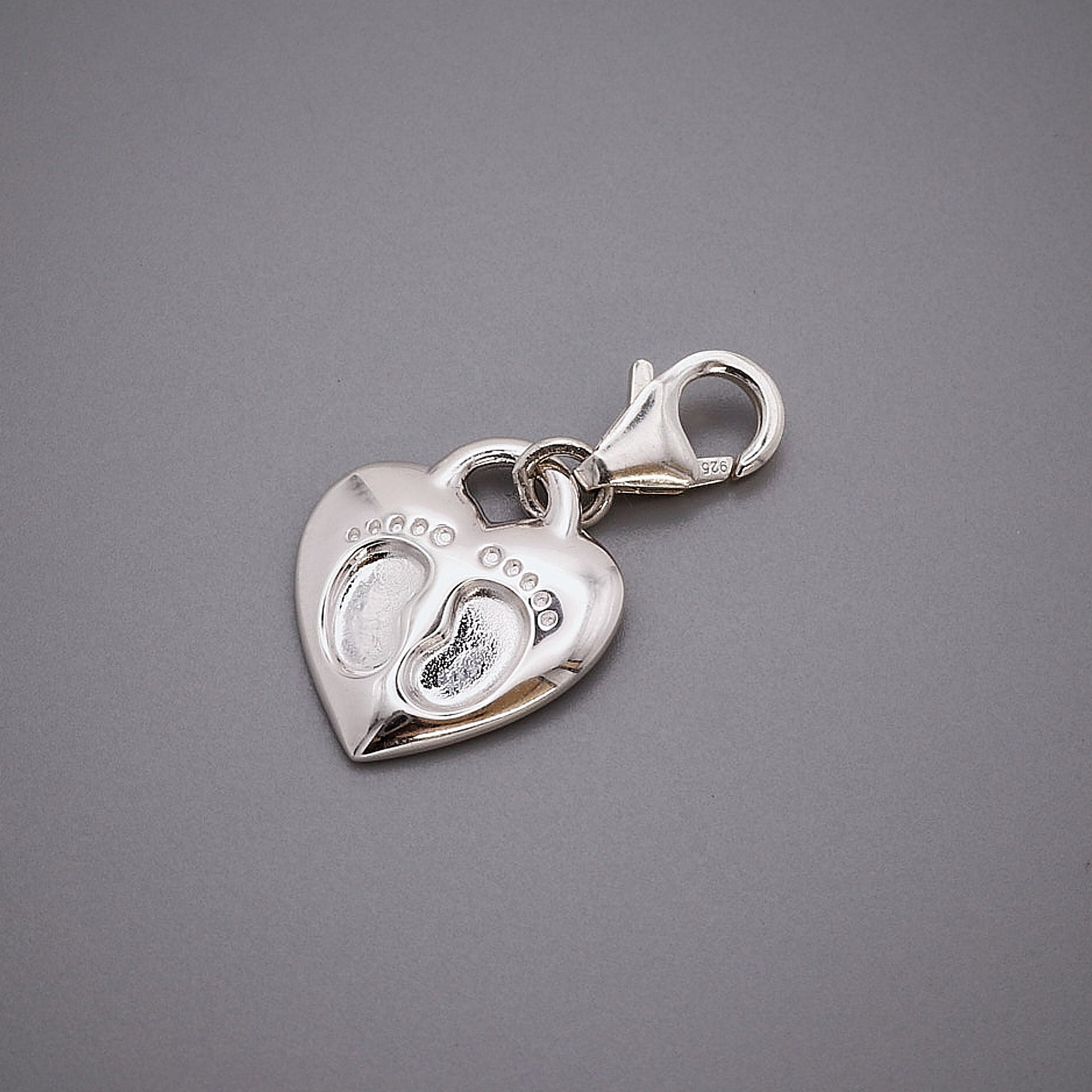 Baby Footsteps Personalised Silver Charm Scarlett Jewellery