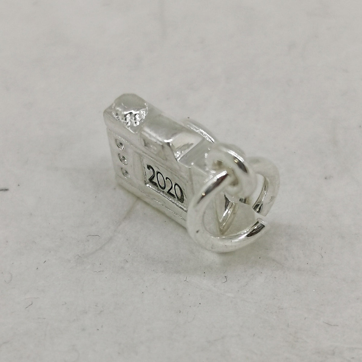 Vintage Camera Personalised Silver Charm Scarlett Jewellery