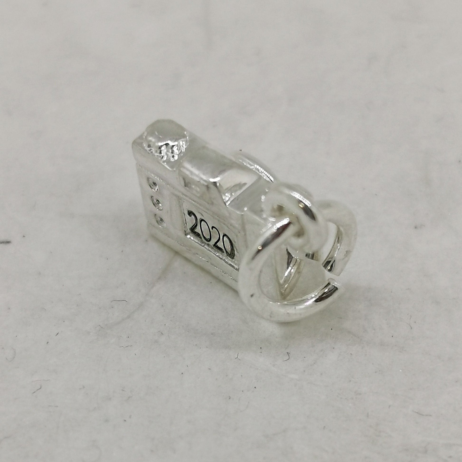 Vintage Camera Personalised Silver Charm Scarlett Jewellery
