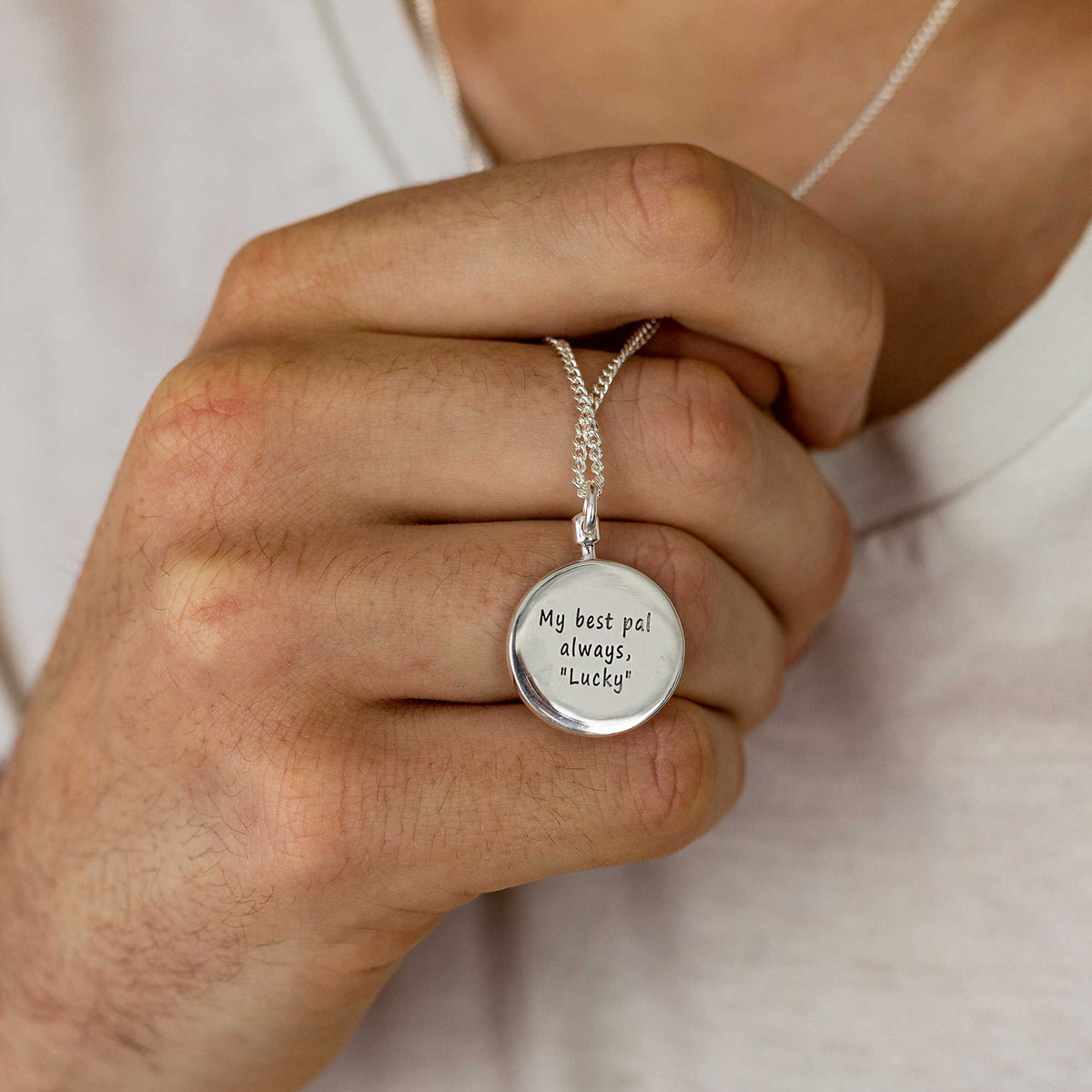 Australasia Map Globe Personalised St Christopher - Silver Chain Scarlett Jewellery