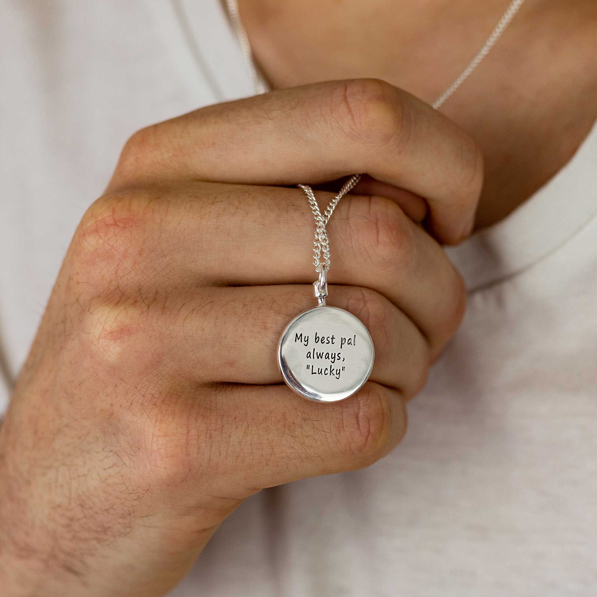 Australasia Map Globe Personalised St Christopher - Silver Chain Scarlett Jewellery