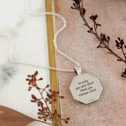 Good Luck Symbols Personalised Silver Necklace Scarlett Jewellery