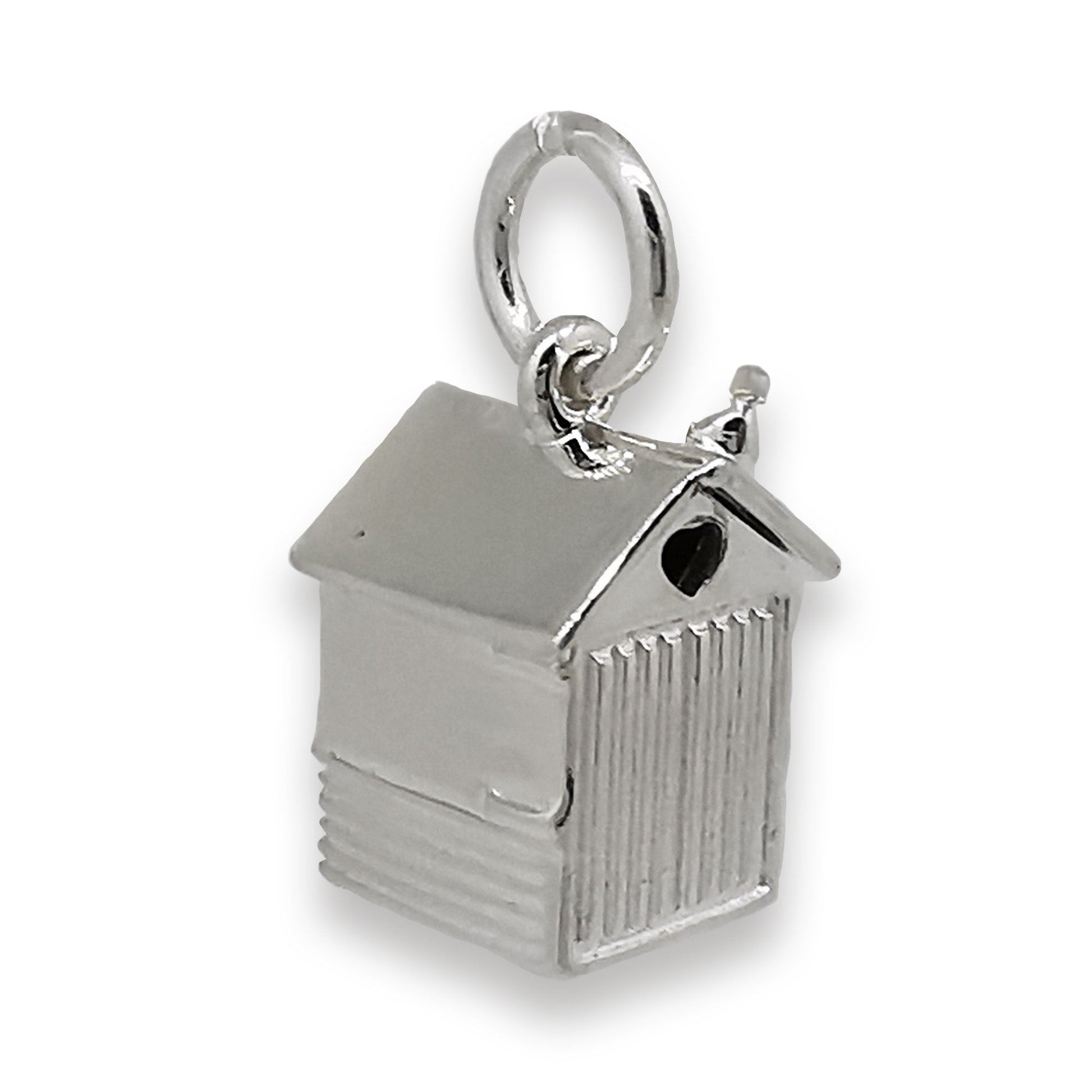 Beach Hut Personalised Silver Charm Scarlett Jewellery