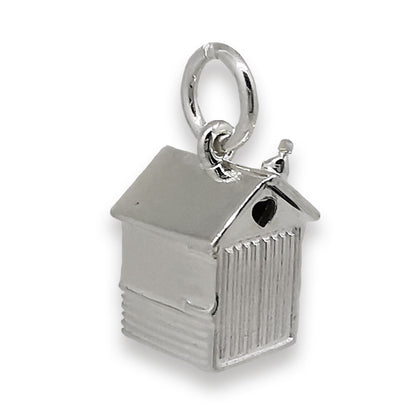 Beach Hut Personalised Silver Charm Scarlett Jewellery