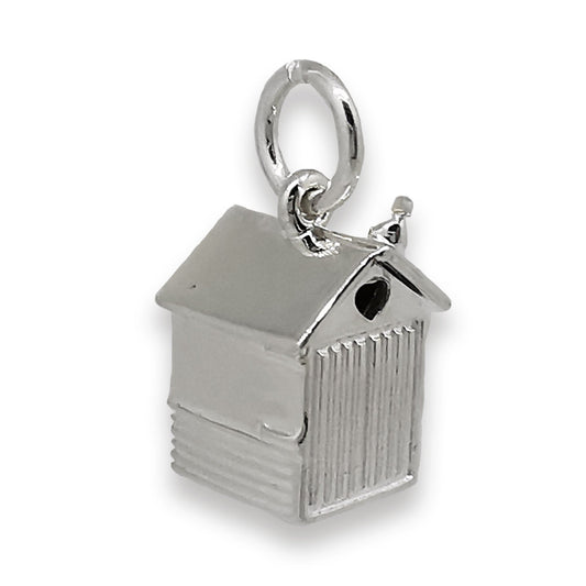 Beach Hut Personalised Silver Charm Scarlett Jewellery