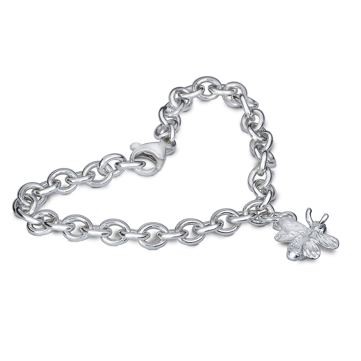 Bumble-Bee Silver Charm Bracelet Scarlett Jewellery