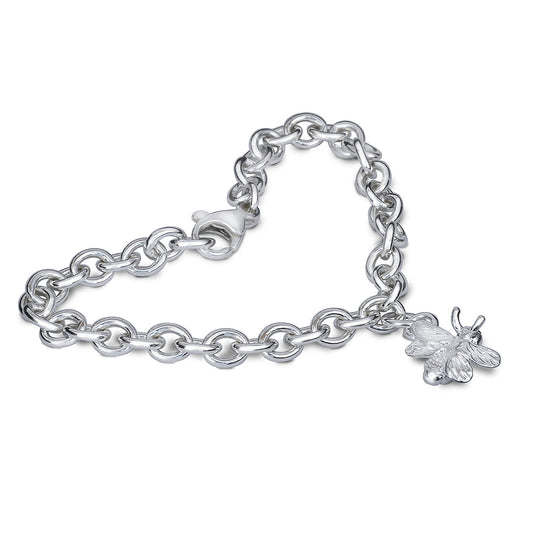 Bumble-Bee Silver Charm Bracelet Scarlett Jewellery