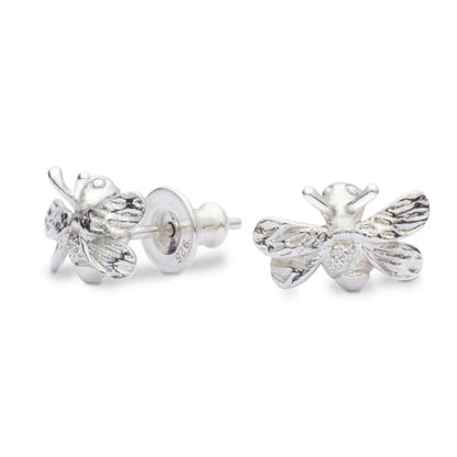 Bumble Bee Silver Stud Earrings Scarlett Jewellery