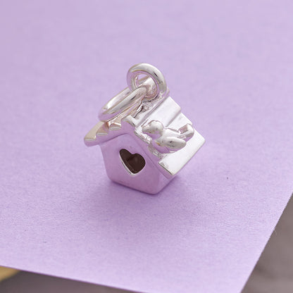 Bird House Silver Charm Scarlett Jewellery