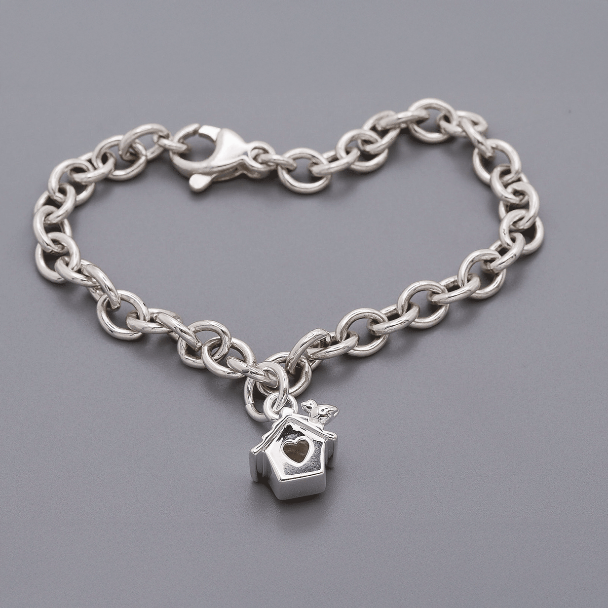 Bird House Silver Charm Scarlett Jewellery