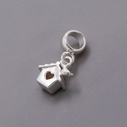 Bird House Silver Charm Scarlett Jewellery