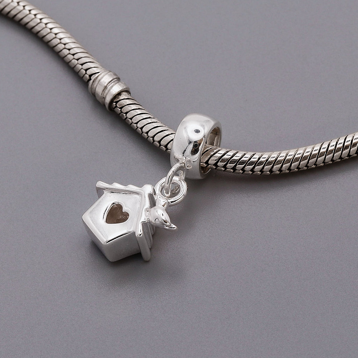Bird House Silver Charm Scarlett Jewellery