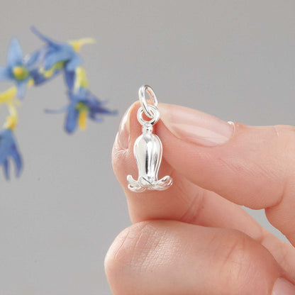 Bluebell Flower Silver Charm Scarlett Jewellery
