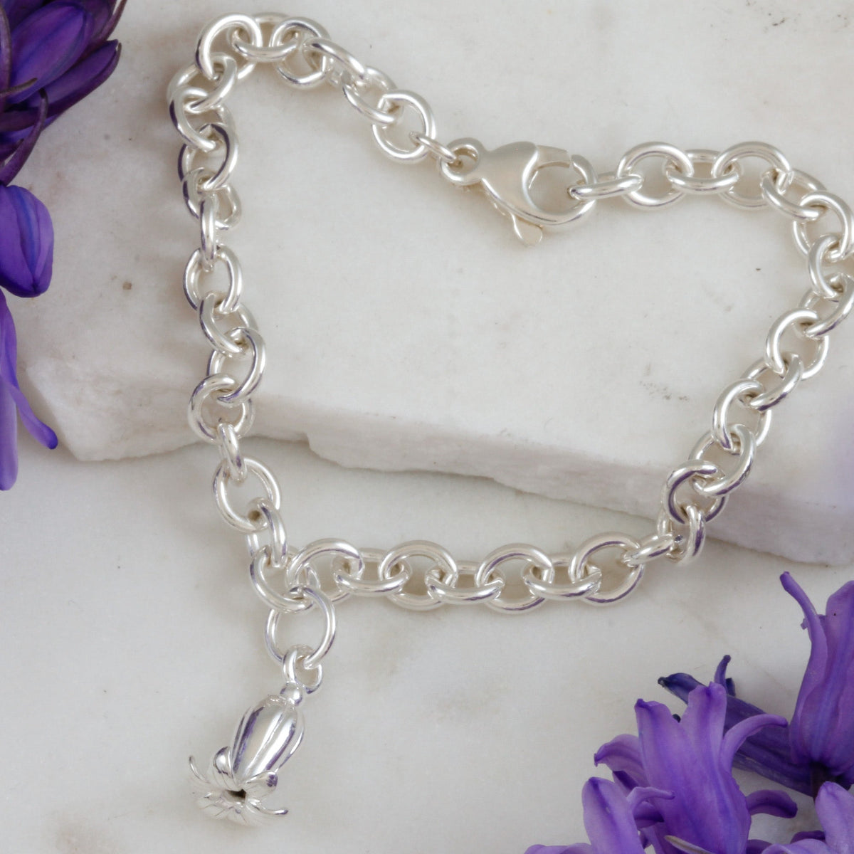Bluebell Silver Charm Bracelet Scarlett Jewellery