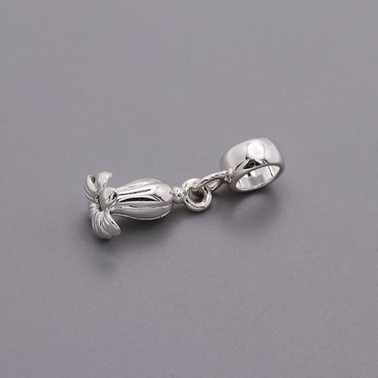 Bluebell Flower Silver Charm Scarlett Jewellery