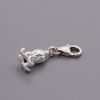 Bluebell Flower Silver Charm Scarlett Jewellery