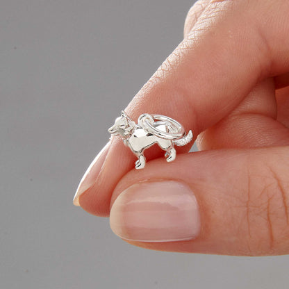 Border Collie Silver Dog Charm Scarlett Jewellery