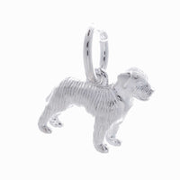 Border Terrier Silver Dog Charm Scarlett Jewellery