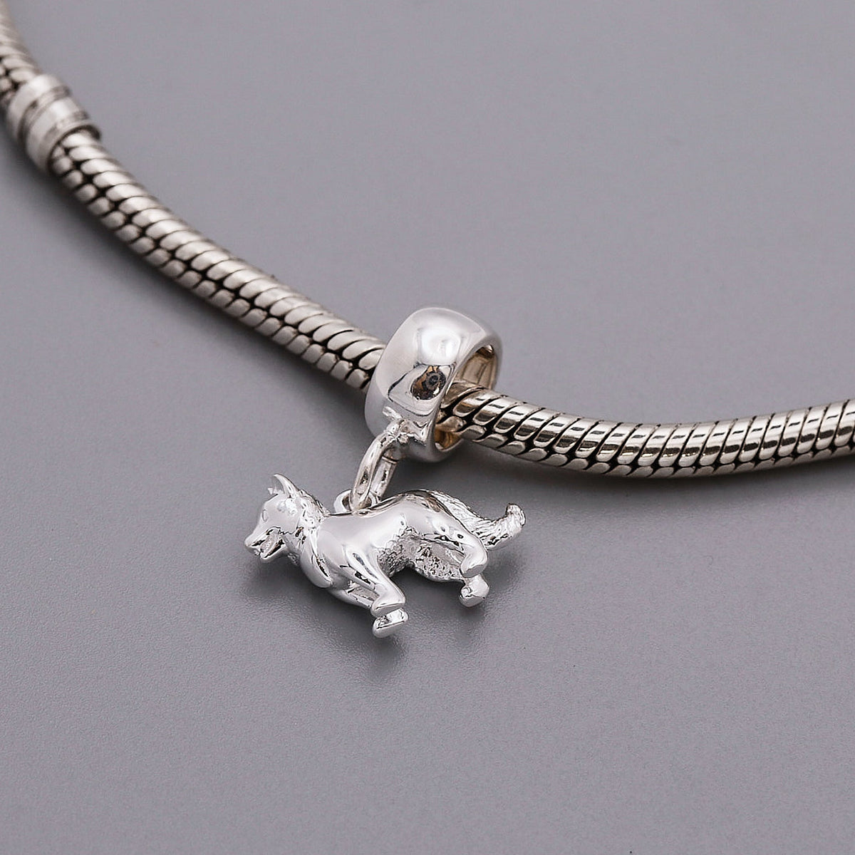 Border Collie Silver Dog Charm Scarlett Jewellery