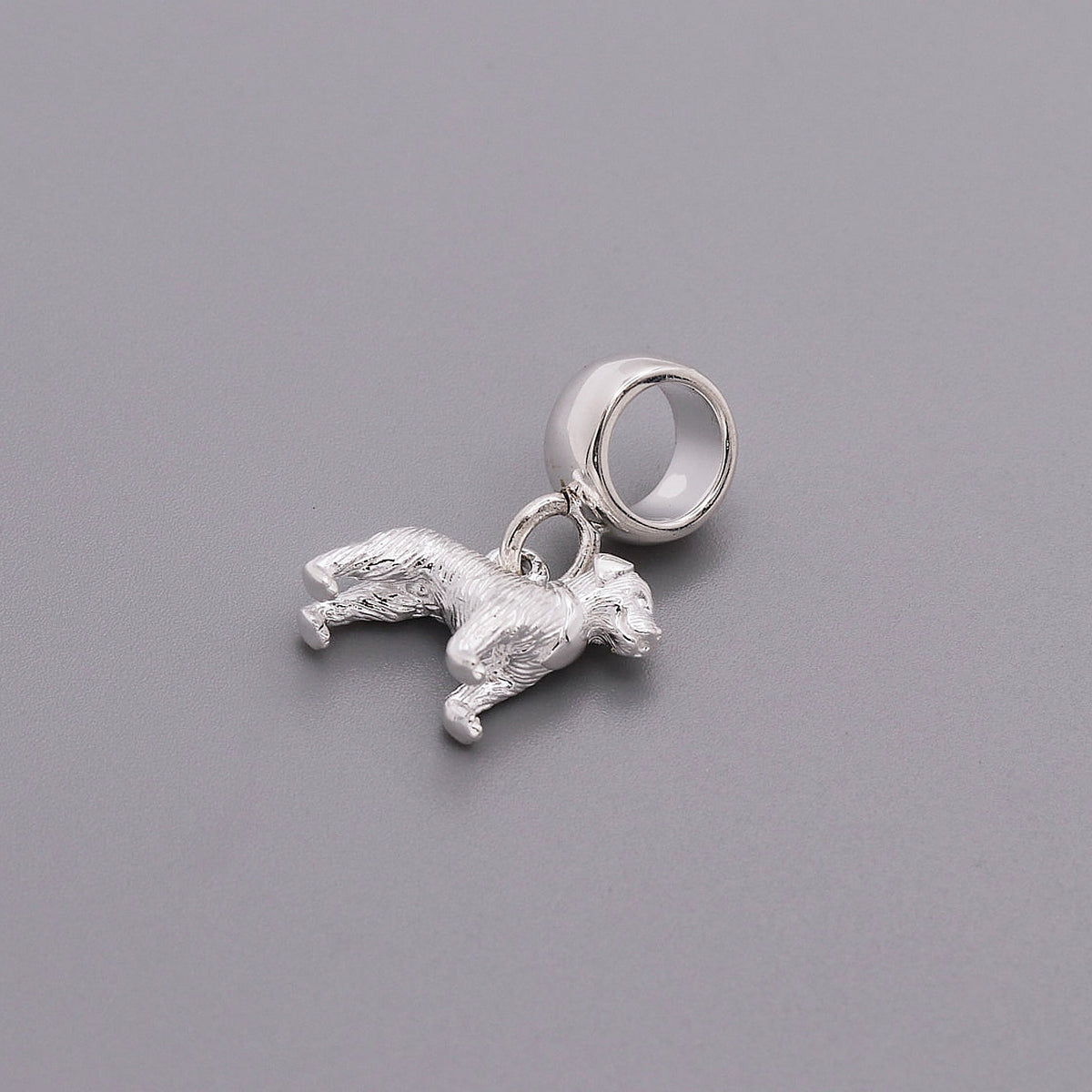 Border Terrier Silver Dog Charm Scarlett Jewellery